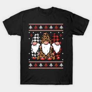 Merry Christmas Gnomes Crew Hipster Fashion T-Shirt